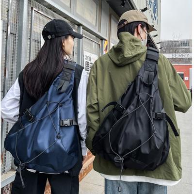Große Kapazität Reise Umhängetaschen Für Männer Hohe Qualität Nylon Aufbewahrung Brusttasche Hip Hop Trendige Schultertasche Männlich Ganz