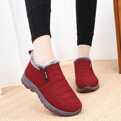 Fashion Women Boots Waterproof Non-slip Warm Snow Boots Women Comfortable Low Top Hiking Women Shoes Comfortable Fashion Cotton Shoes