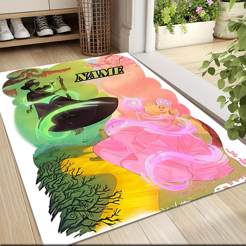 Custom Name Magic City Carpet Rug Customizable Soft Washable Anti-Slip Home Living Room Sofa Mats Personalized Rug. 0909329