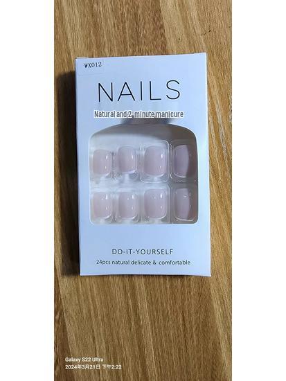 

Румяна Персиковый Нюдовый Студенческие Накладные Ногти - Однотонные, Простые Ледяные Прозрачные Кончики