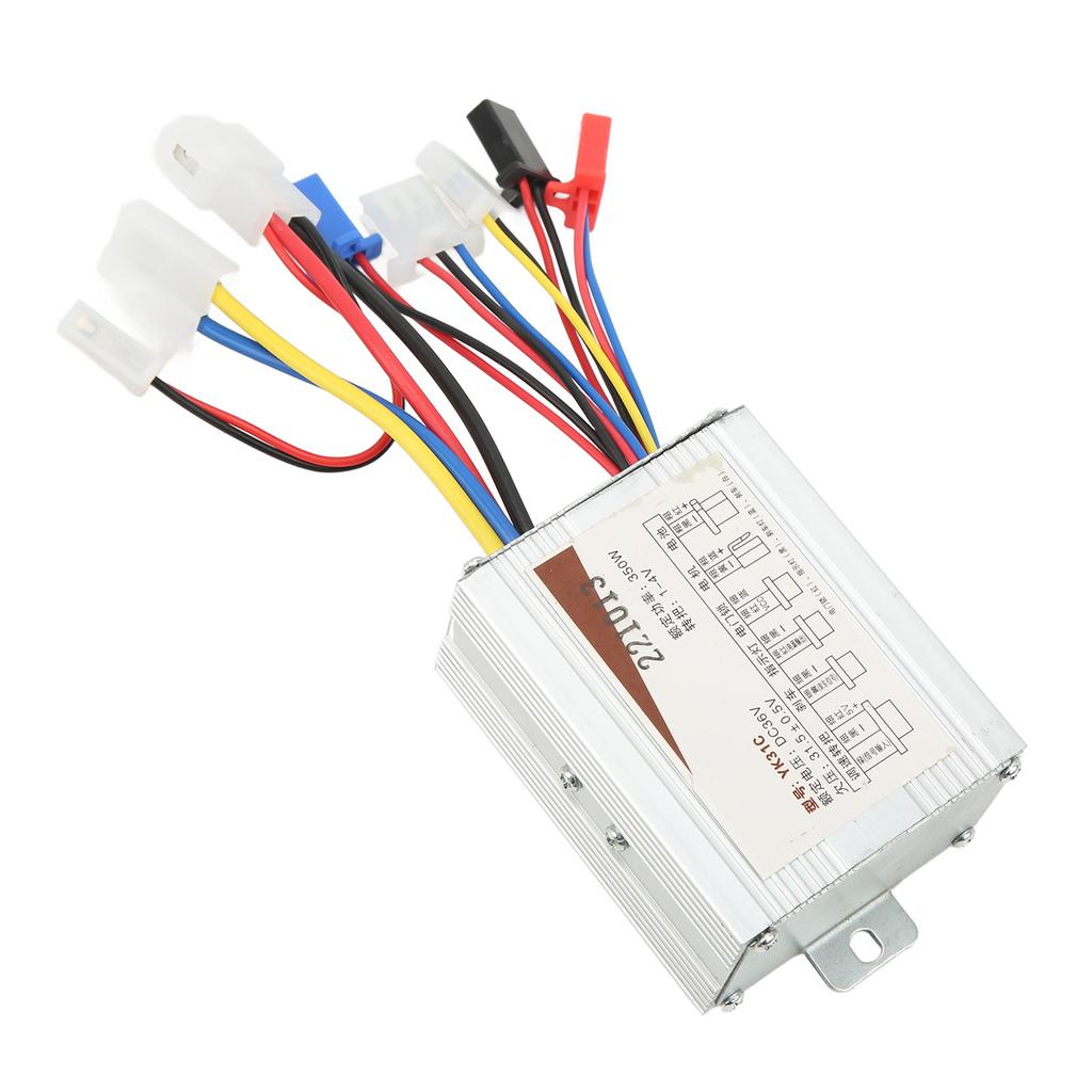 Bürstenmotor Drehzahlregler 350W Stabile Empfindliche Steuerung Mehrfache Schutzvorrichtungen Elektrofahrrad Roller Controller 36V