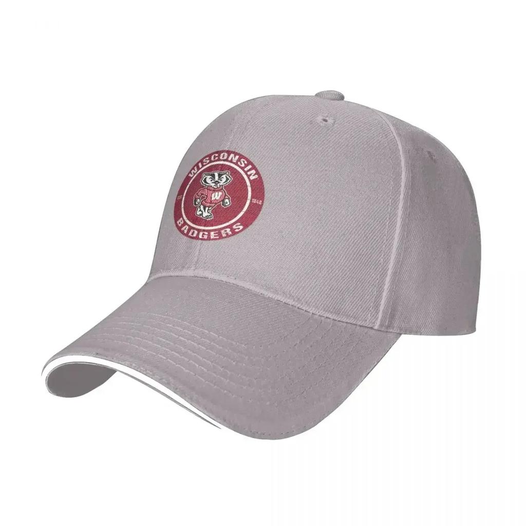 Charmantes Wisconsin Badgers Design Baseballkappe Individuelle Kappe Marke Unisex-Kappe Wintermütze Baseball Für Unisex Damen