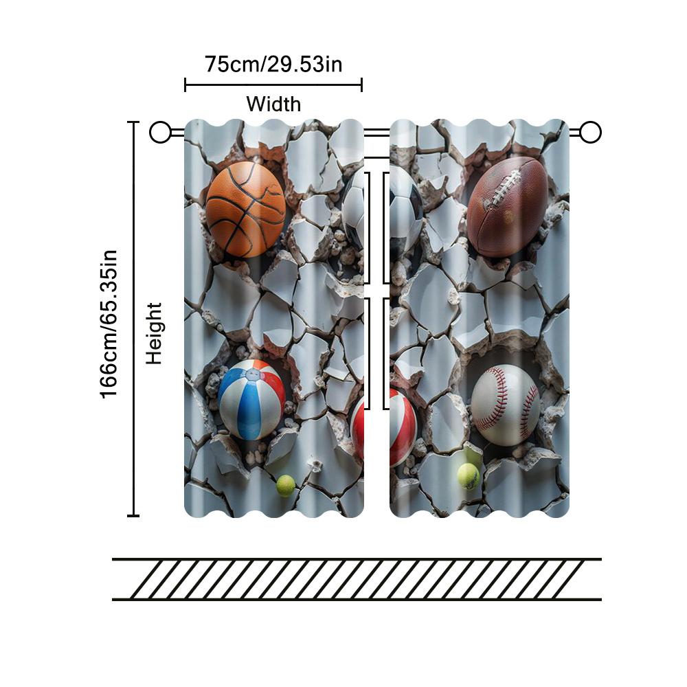 2 Stück Filtervorhänge (Ausgenommen sind Stangen, die ohne Batterien nicht beweglich sind.) Basketball Fußball RugbyHintergrundgeeignet für die Verwendung
