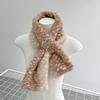 Cartoon Deer Ear Protection Hair Tie Thick Plush Winter Headwear Scarf Earmuffs Leg Warmer Casual Accessory