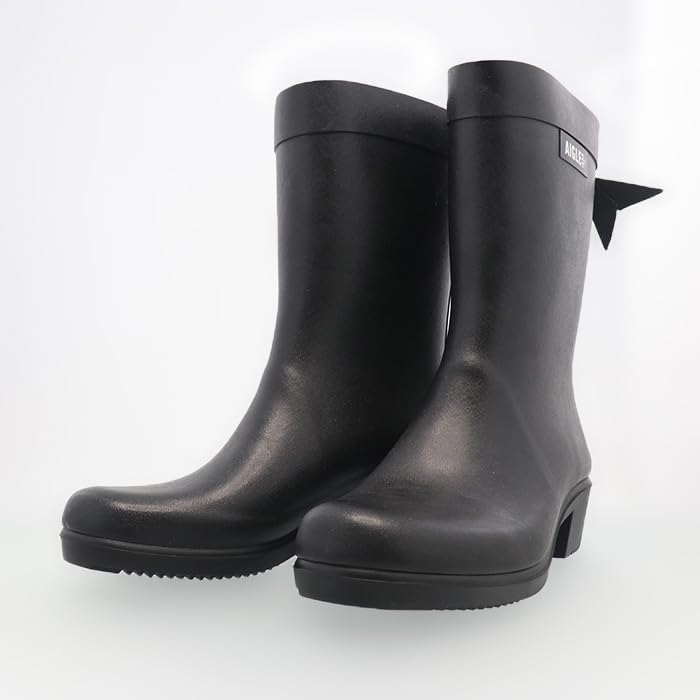 Rain Boots Milica Mid Rubber Boots Black [Aigle] [Official]