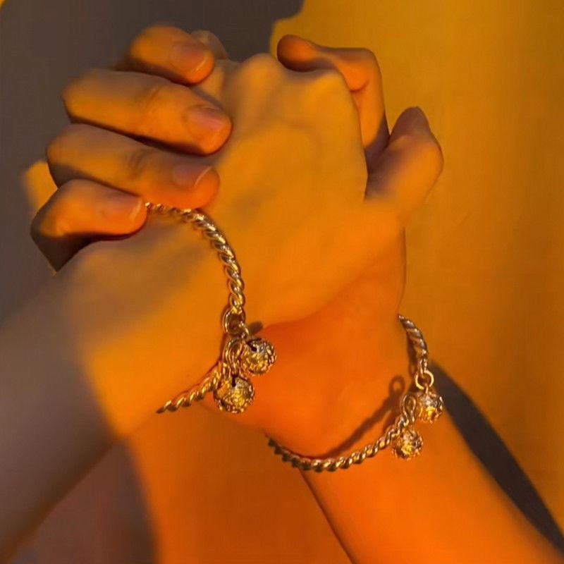 Step by step bell bracelet female antique versatile couple a pair of versatile adjustable bracelets