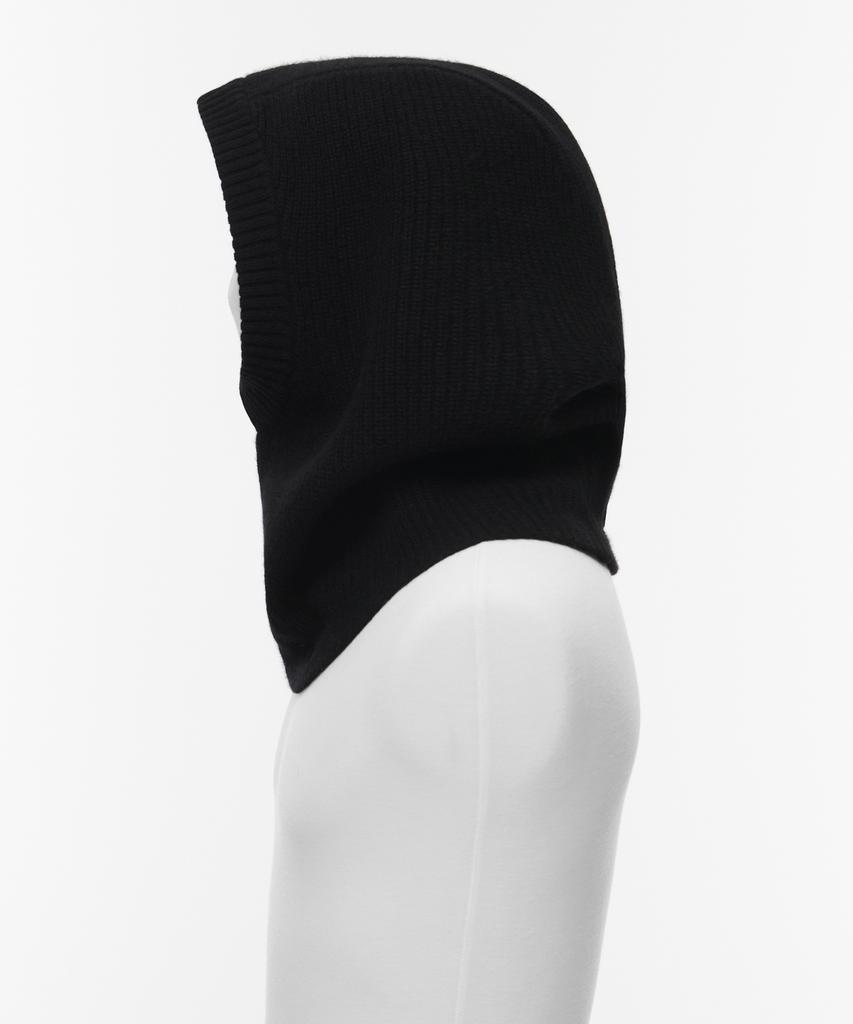 MUSINSA STANDARD Lambswool Oversized Knit Balaclava [Black]