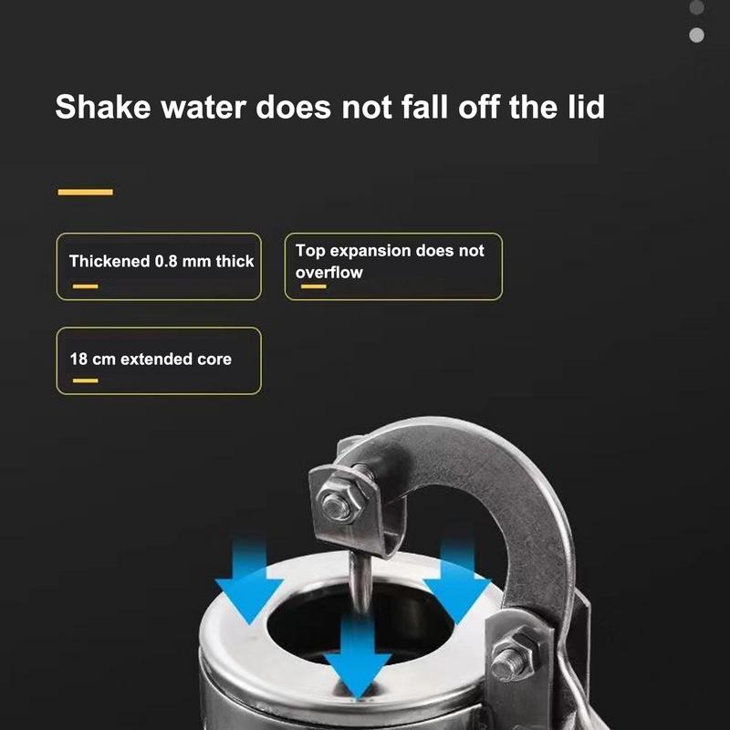 Gut Handpumpe Handwasserpumpe für Garten Manuelles Brunnenwasser-Sauggerät Edelstahl Verstärkungsbrunnen für Außenbereich Teich