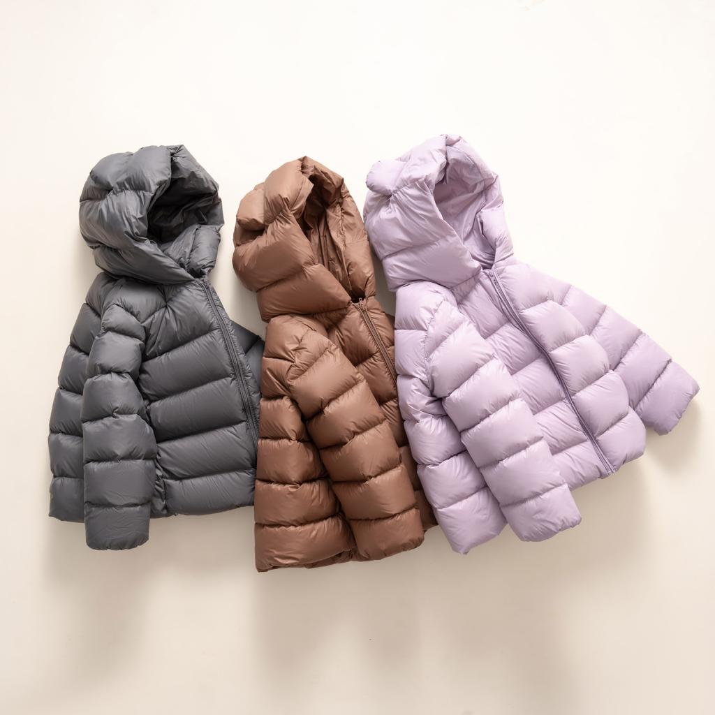Girls Down Jacket Short Medium and Small Children Boys Baby Children Warm Jacket