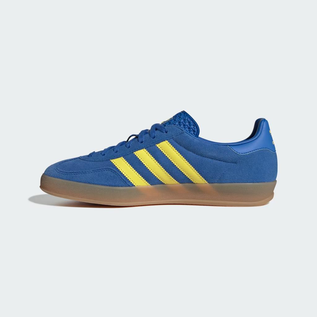 JQ2691 adidas Gazelle Indoor Blue Pure Sulfur Gum (Men's)