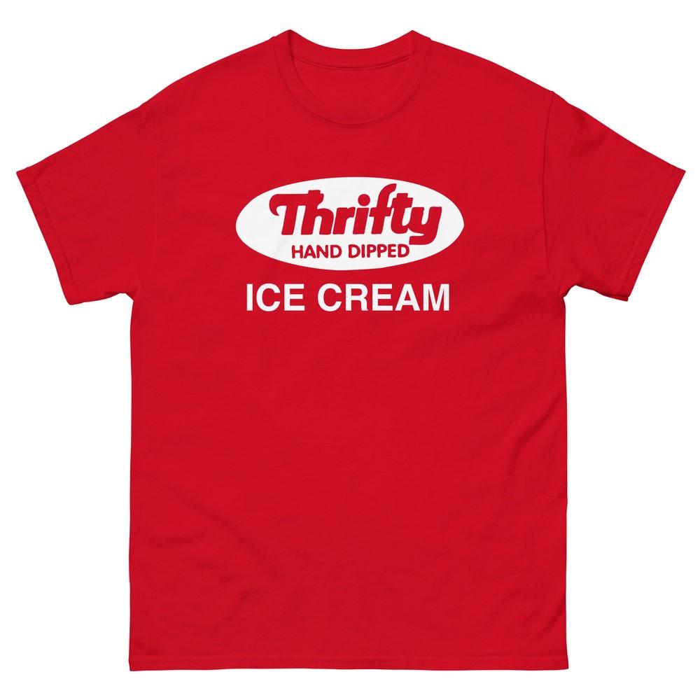 Thrifty Hand Dipped Ice Cream Red Graphic Tee Shirt T Unisex classic tee Unisex T-Shirt XL