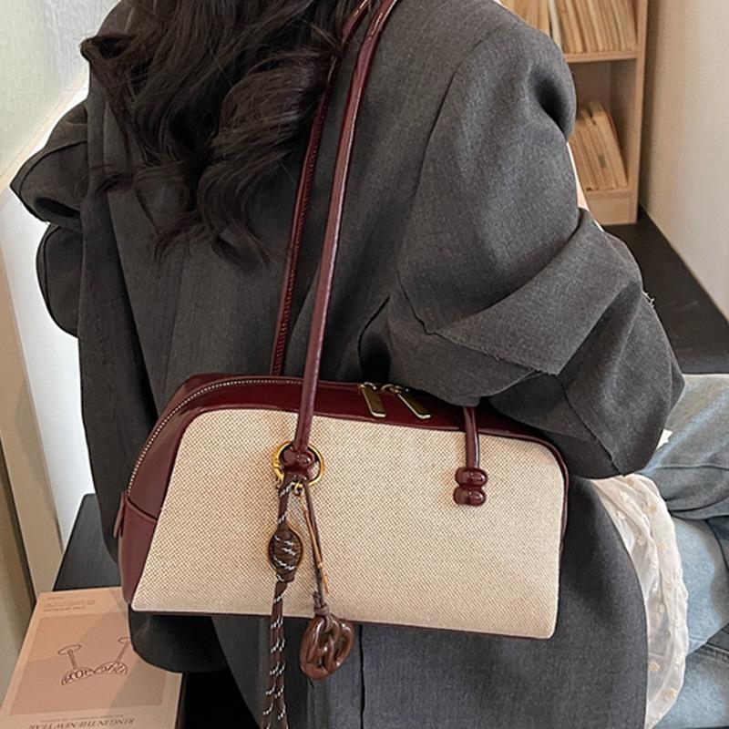 Geantă Tote de Lux cu Capacitate Mare, Geantă Crossbody Retro cu Curea de Umăr, Geantă Boston