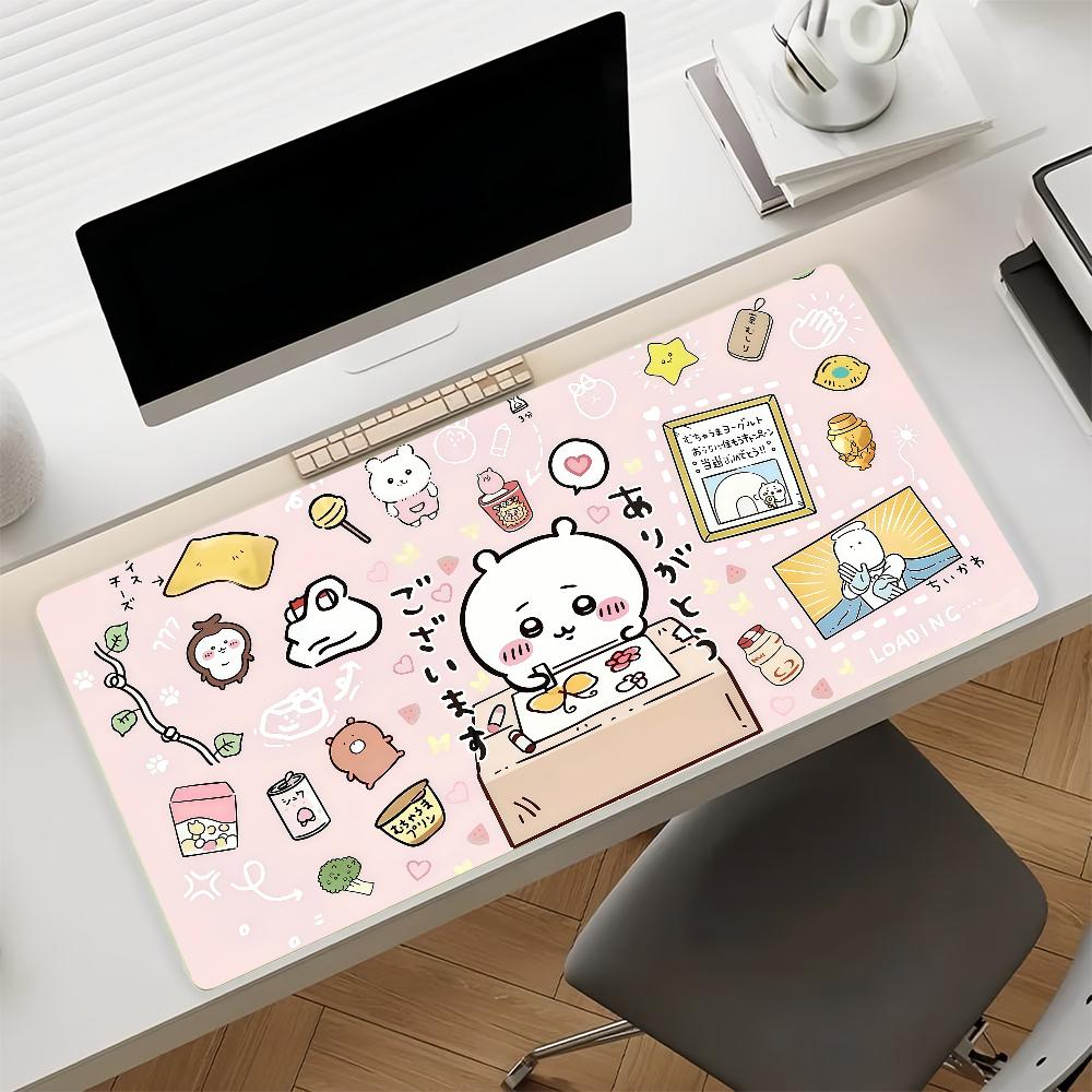 Cartoon Kawaii C-Chiikawas Mouse Pad For Office Gaming And Keyboards Non-Slip Large Waterproof