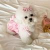 Cute Pet Summer Clothes Soft Cat  Princess Dresses Pet Love Strap Cake Skirt  Spring/Summer