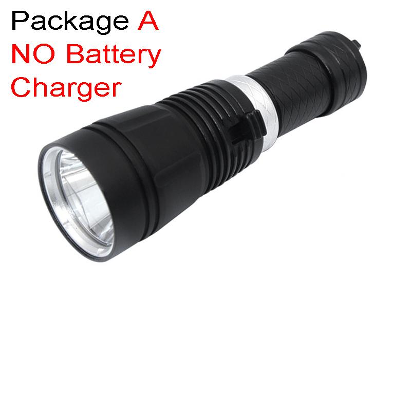D2 Powerful Diving Flashlight Edc Dive Torch Light Lamp Underwater High Power Led Flashlights Diving Camping Tactical Lantern