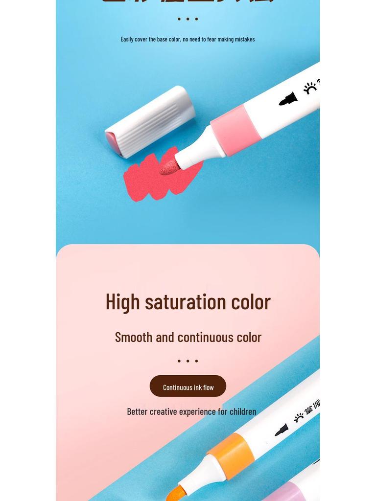 Master Soft Tip Acrylic Markers & Layerable Color Pencils with Art Brushes for Kids