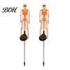 Realistic Skeleton Stakes for Yard 2Pcs Solar Stake Light, Halloween Glowing Figurine, Waterproof Festive Garden Decor Trick or Treat Outdoor