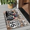 1pc Rug Motorcycle Pattern Area Rugs | Indoor and Outdoor Entrance Door Mats Bedrooms Living Room Bathroom Cafe Home Decoration
