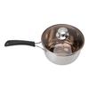 Milk Pot for Stove Top Stainless Steel with Lid Single Handle Saucepan Household Kitchen Utensils