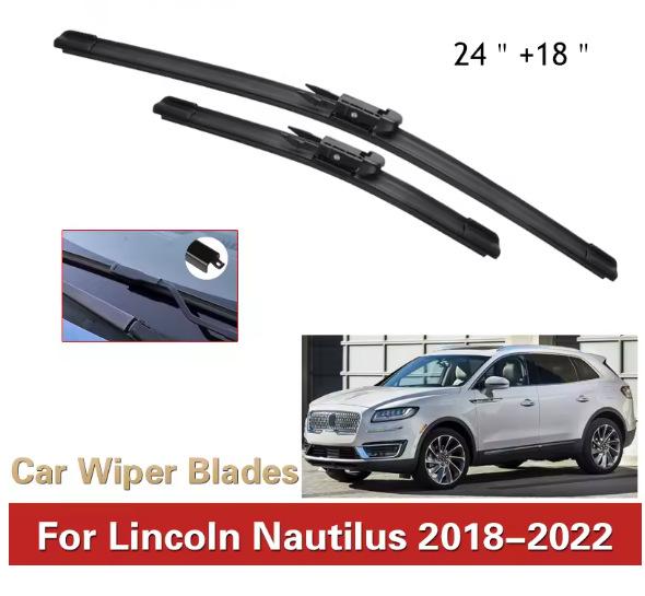 Подходит для Lincoln Nautilus 2018-2025 24+18 передние щетки стеклоочистителя чёрный