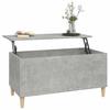 Coffee Table Concrete Grey 90x44.5x45 cm Particleboard