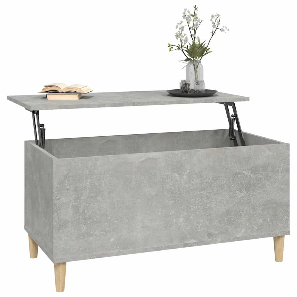 Coffee Table Concrete Grey 90x44.5x45 cm Particleboard