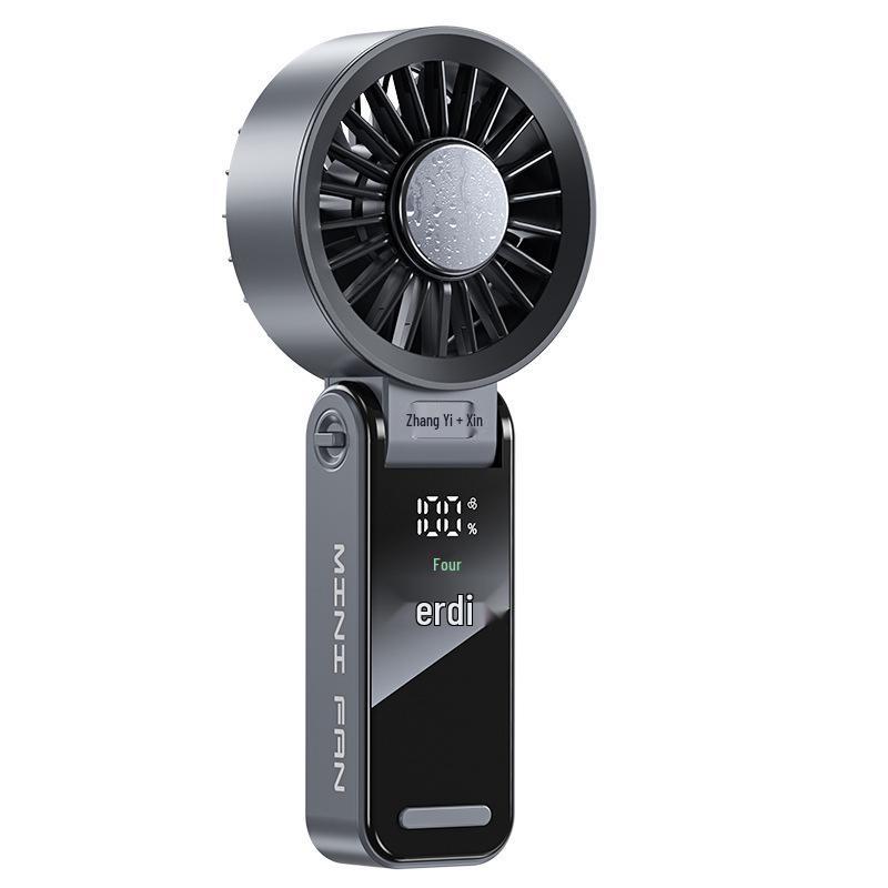 Foldable 100-Speed Ice Cooling Handheld & Neck Fan Foldable High-Speed Ice Cooling