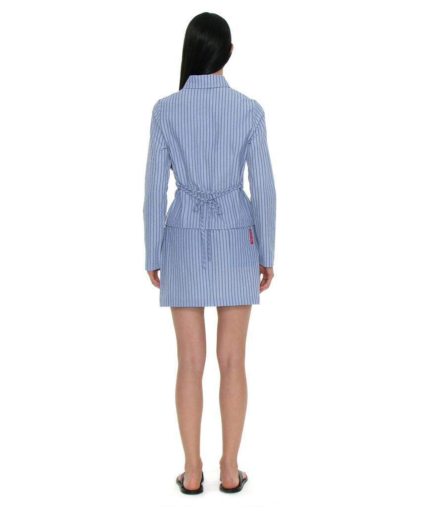 Partimento Woman Pwc Easy Mini Skirt_Sky Stripe
