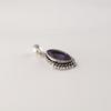 Iolite Gemstone Silver Statement Pendant 1.4" , 925 Sterling Silver Jewelry For New Year APP-4-8