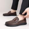 Genuine Leather Mens Loafers Luxury Brand Italian Casual Shoes for Men Shoes Slip On Moccasins Comfy Driving shoes Boat Shoes