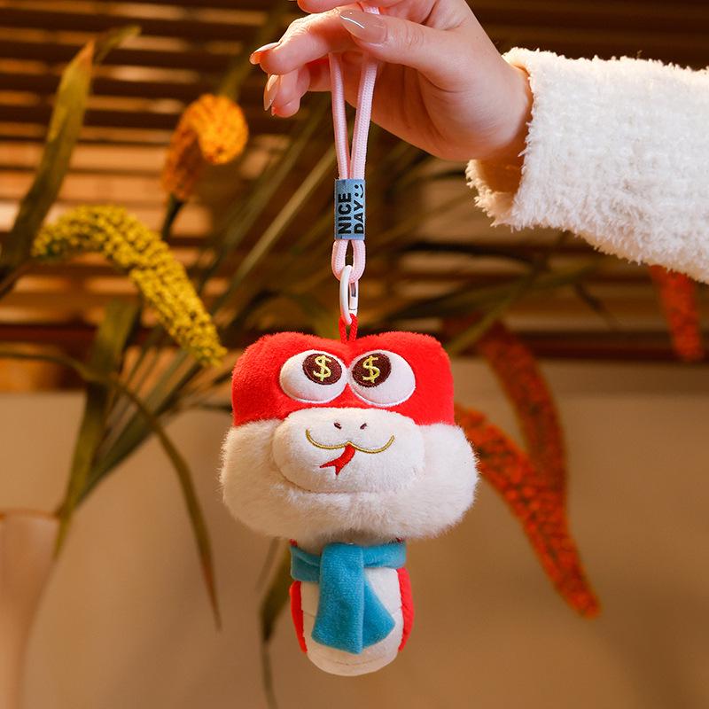 Плюшевая игрушка-подвеска 2025 год Змеи 15cm (50g)