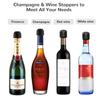 4-1 PZ Tappi Sottovuoto per Vino Riutilizzabile Tappo per Champagne Tappo Sigillato per Bottiglia di Vino con Blocco a Rotazione Mantieni la Freschezza Tappo per Vino Strumento da Bar
