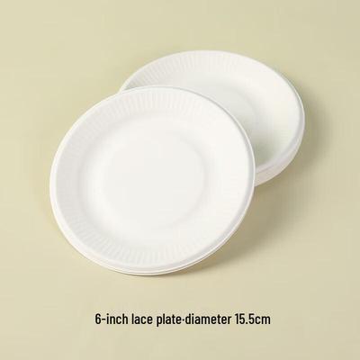 MOLUONA Disposable Sugarcane Pulp Plates