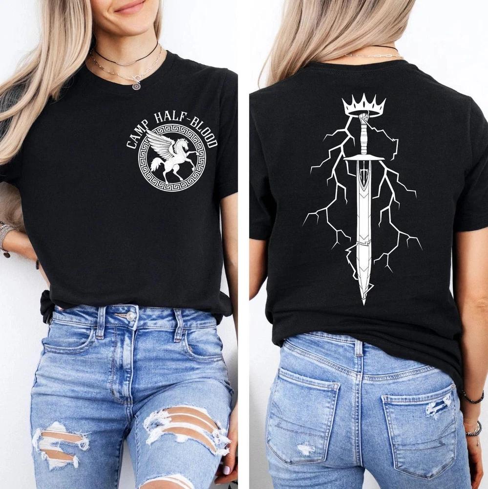 Percy Jackson Camp HalfBlood TShirt Greek Mythology Unisex Tee S