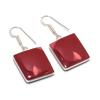 Natural Mookaite Gemstone 925 Sterling Silver Jewelry Earring 1.58" AE-12119