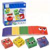 Fun Family Activity, Face Change Expression Puzzle Building Blocks Table Game Toy, Unique And Perfect Gift