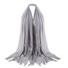 Women Muslim Islamic Tassel Lace Hollow Long Hijab Scarf Shawl Wrap Stole