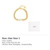 Christian DIOR Pre Owned 2010 2020 DIOR Revolution Plated Crystal Chain Bracelet Costume Bracelet B1506DVOCY-D301