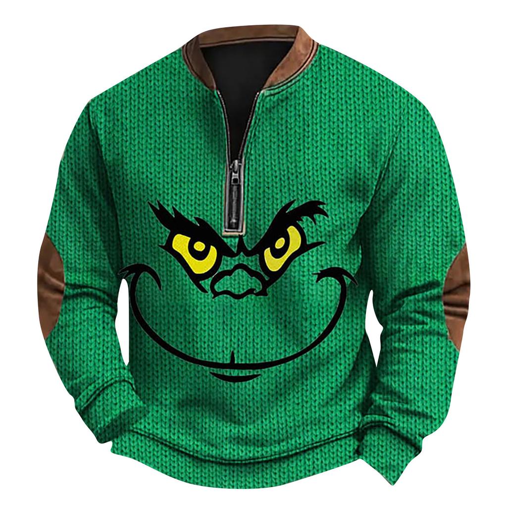 Men'S Outdoor Zipper Long Sleeved Sportswear Casual Sweatshirt