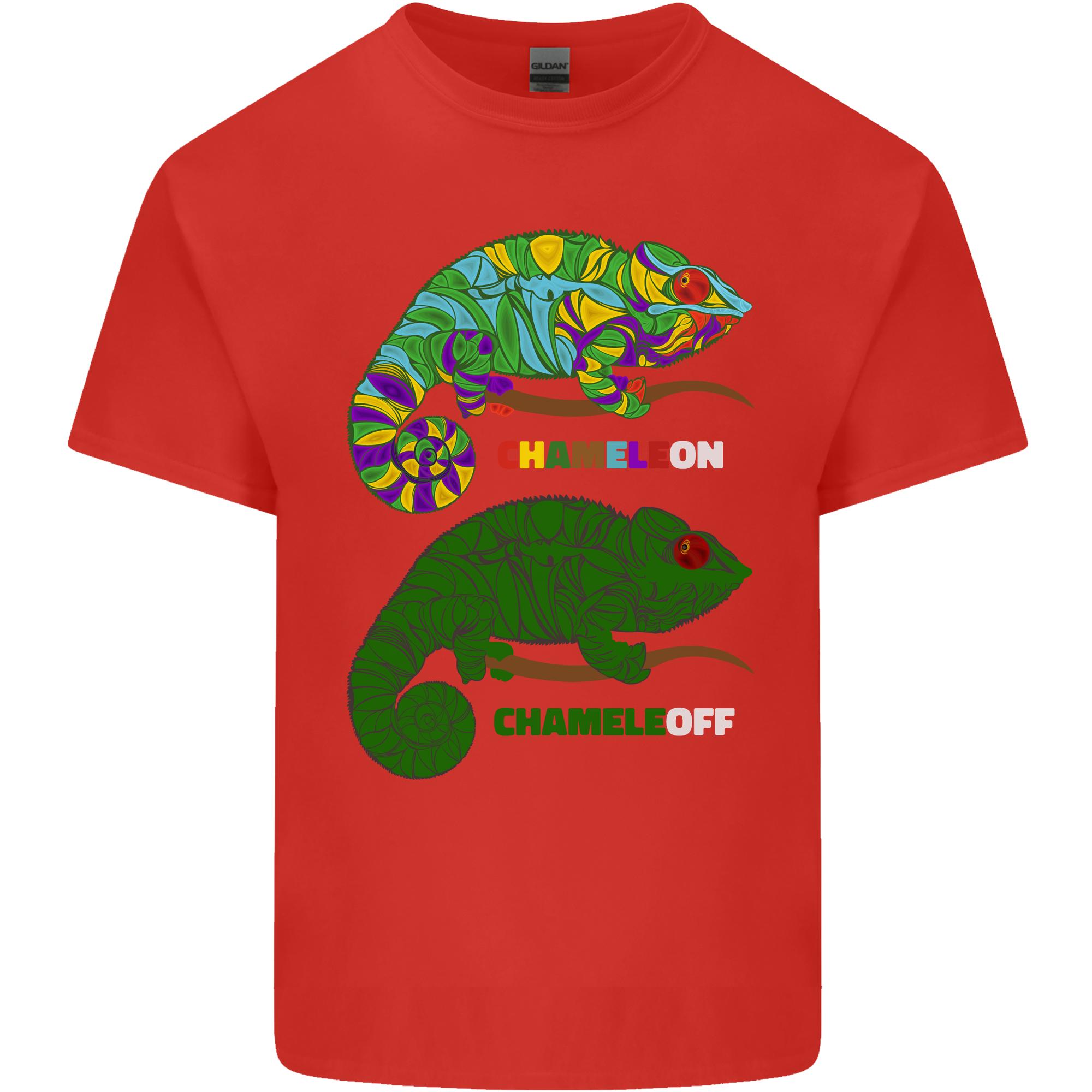 Chameleon Chameleoff Funny Off On Unisexs Light Cotton TShirt S