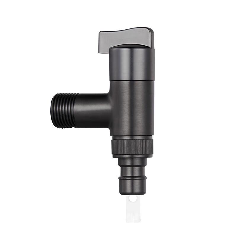 LINGJULI Brass Ceramic Core 1-in-2-Out Washing Machine Angle Valve