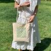 Multi-Color Polka Dot Shoulder Bag Magnetic Buckle Shopping Handbag Drawstring Tote Bag  Outdoor