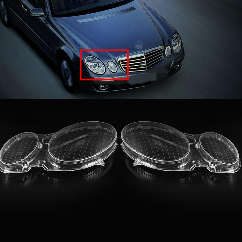 Car Headlight Fog Light Lens Cover Shell Headlamp Lenses Cover For Mercedes For Benz E Class W211 E240 E200 E350 E280 2002-2008