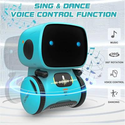 Toy Robot Voice Control Interactive Robot Cute Toy Smart Robot for Kids Dance Voice Command Touch Control Toys Birthday Gifts