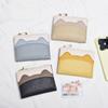Fashionable Korean-style Women's Wallet  Multi-functional Mini Card Case  Small Student Thin Design  Cute Color-blocking Coin Purse