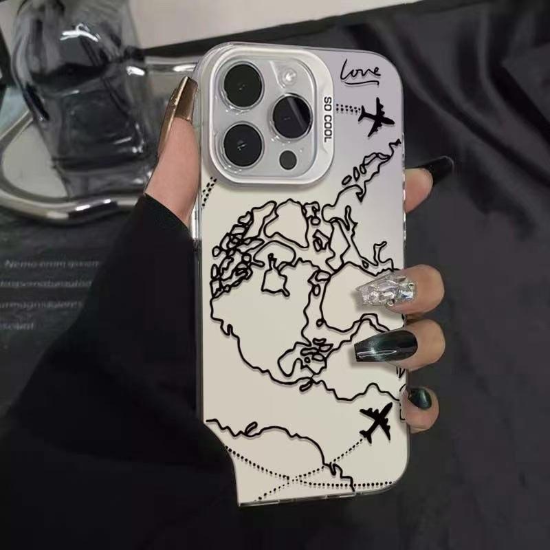 Personalized aircraft suitable for iphone16 mobile phone case Apple 15promax/14 new 13pro/12 trend 11X