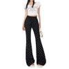 2024 Women's High-Waisted Bowknot Flared Casual Pants - New Summer Loose Slim Wide-Leg Style