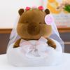 Cute Capybara Wedding Dress And Couple Dress Up Plush Doll For Gift And Decor