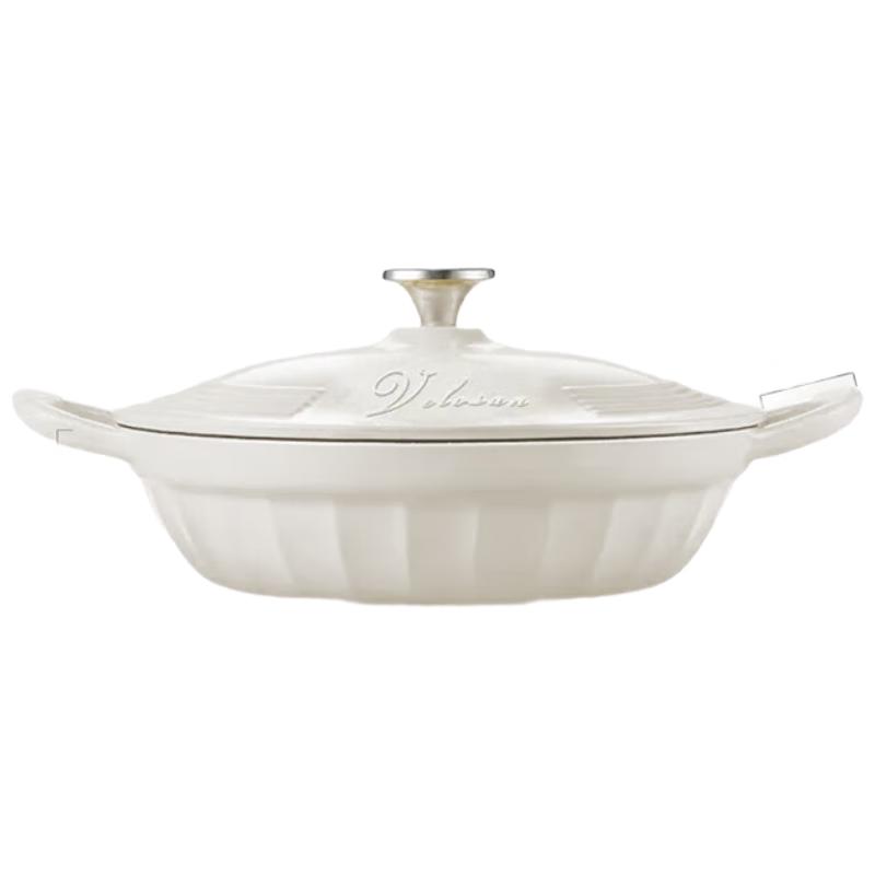 Wenlun Mountain Bunika Star White Enamel Pot