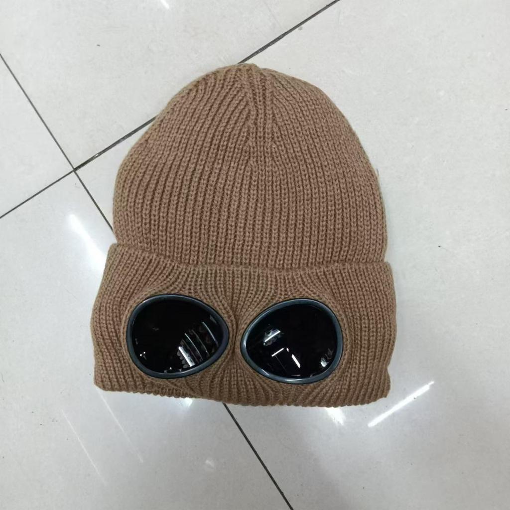 Unisex Windproof Goggles & Velvet-Lined Ski Hat – European/American Style Knit Warm Wool Hat